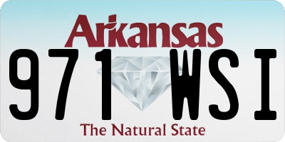 AR license plate 971WSI