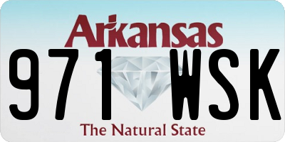 AR license plate 971WSK