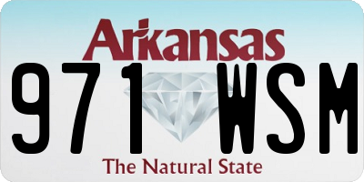 AR license plate 971WSM