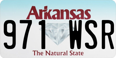 AR license plate 971WSR