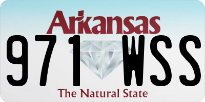 AR license plate 971WSS