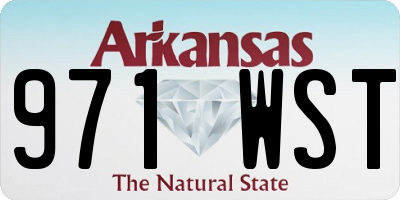 AR license plate 971WST