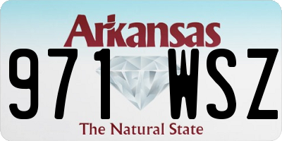 AR license plate 971WSZ