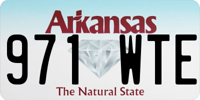 AR license plate 971WTE