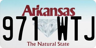 AR license plate 971WTJ