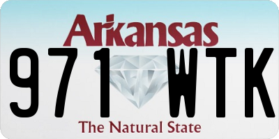 AR license plate 971WTK