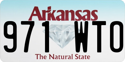 AR license plate 971WTO