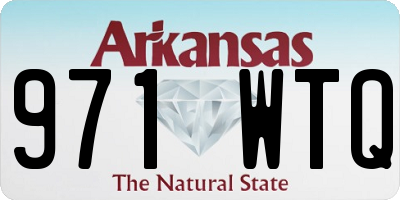 AR license plate 971WTQ