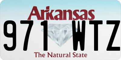 AR license plate 971WTZ