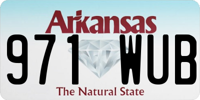 AR license plate 971WUB