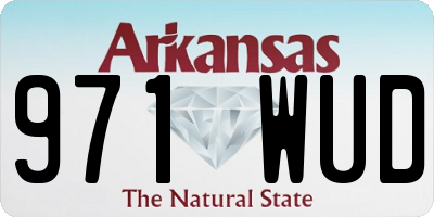 AR license plate 971WUD