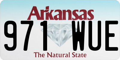 AR license plate 971WUE