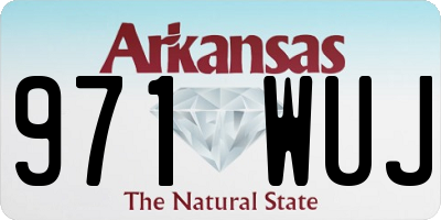 AR license plate 971WUJ