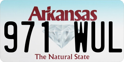 AR license plate 971WUL