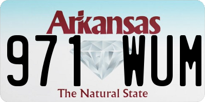 AR license plate 971WUM