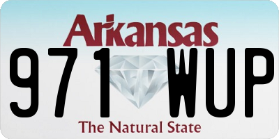 AR license plate 971WUP