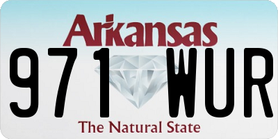 AR license plate 971WUR