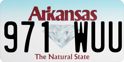 AR license plate 971WUU