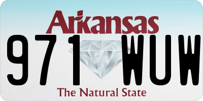 AR license plate 971WUW