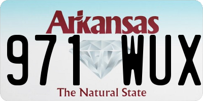 AR license plate 971WUX