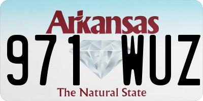 AR license plate 971WUZ