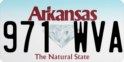 AR license plate 971WVA