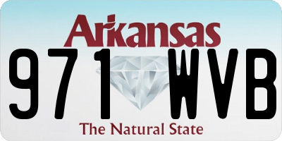 AR license plate 971WVB