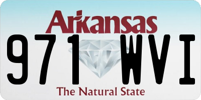 AR license plate 971WVI