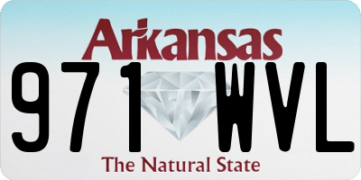 AR license plate 971WVL