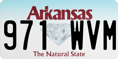 AR license plate 971WVM