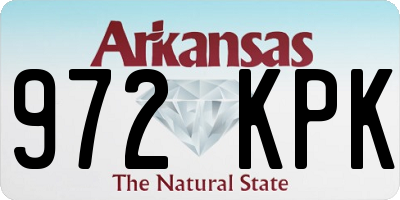 AR license plate 972KPK