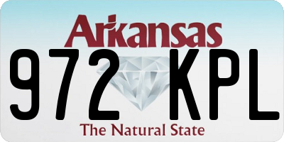 AR license plate 972KPL