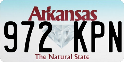 AR license plate 972KPN