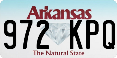 AR license plate 972KPQ