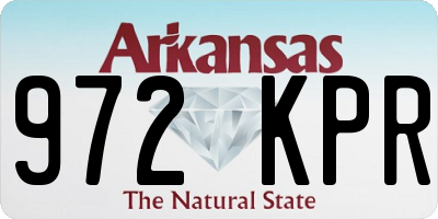 AR license plate 972KPR