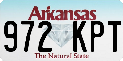 AR license plate 972KPT