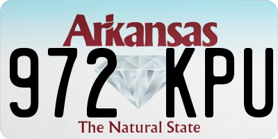 AR license plate 972KPU