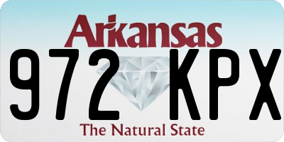 AR license plate 972KPX