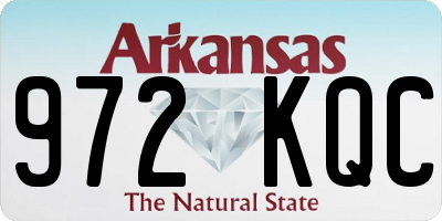AR license plate 972KQC