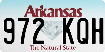 AR license plate 972KQH