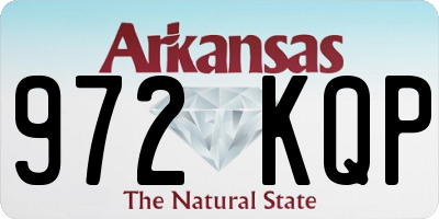 AR license plate 972KQP
