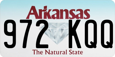 AR license plate 972KQQ