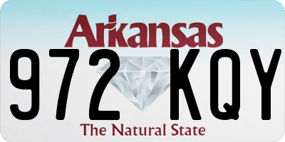 AR license plate 972KQY