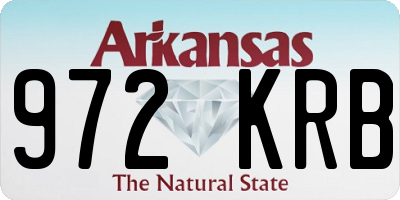 AR license plate 972KRB