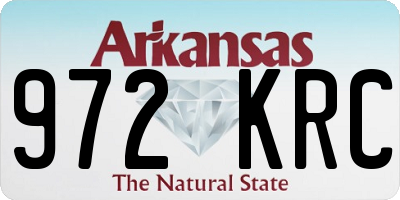 AR license plate 972KRC