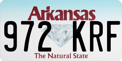AR license plate 972KRF