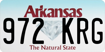 AR license plate 972KRG