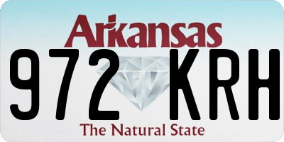 AR license plate 972KRH