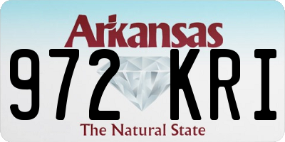 AR license plate 972KRI