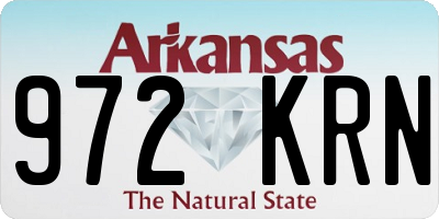 AR license plate 972KRN